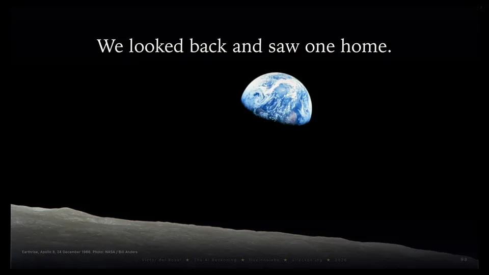 We looked back and saw one home.