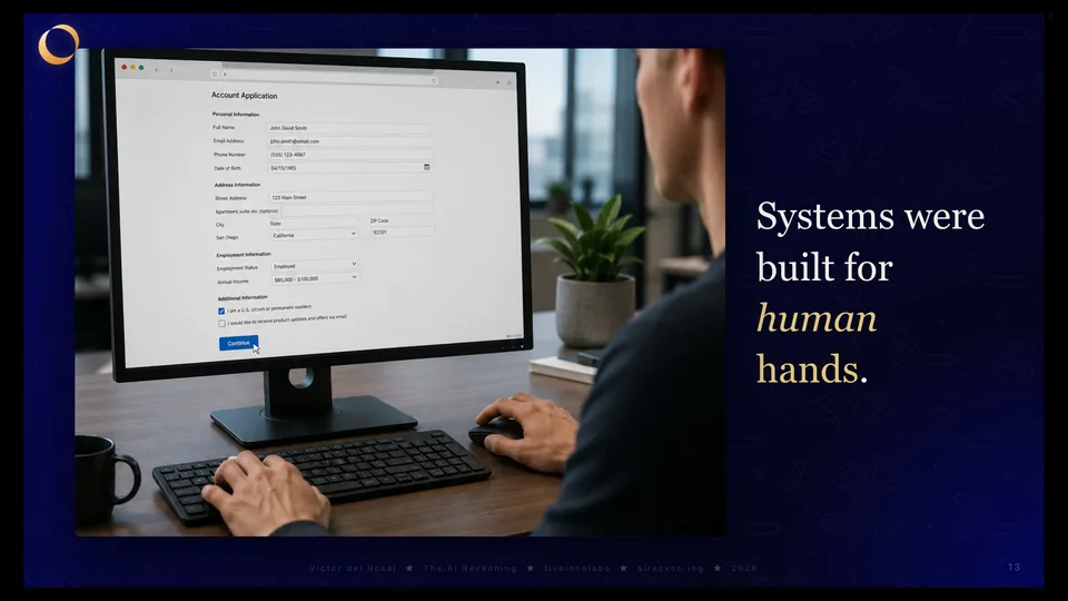 Systems were built for human hands.